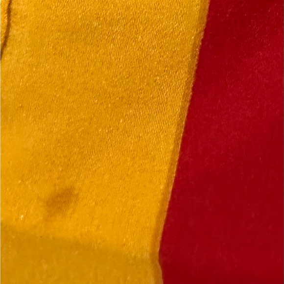 Cartier(Les Must de Cartier) vintage Silk Red & Yellow Leopard Accent Scarf - Picture 3 of 3